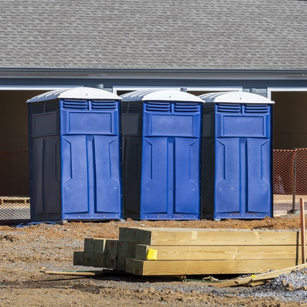 is there a specific order in which to place multiple porta potties in Adell